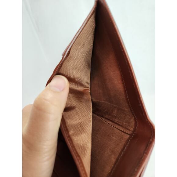 VINTAGE Salvatore Ferragamo Vara brown Kisslock Trifold Wallet Gold‎ hardware - Picture 11 of 12